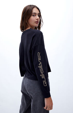 Oversized Cropped Long Sleeve T-Shirt Oversized Cropped Long Sleeve T-Shirt image number null