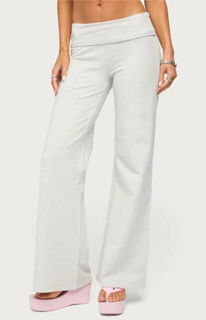 WKND Sequin Foldover Pants image number 1