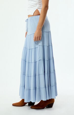 Tiered Maxi Skirt image number 3