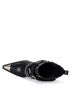 Women's Riggins Black Western Booties image number 5