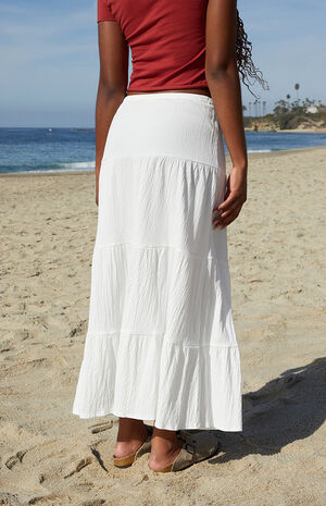 White Nadia Maxi Skirt image number 3