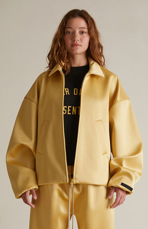 Women's Amber Satin Bomber Jacket image number 2