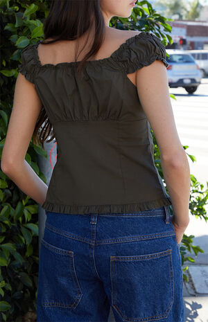 Green Elena Top image number 4