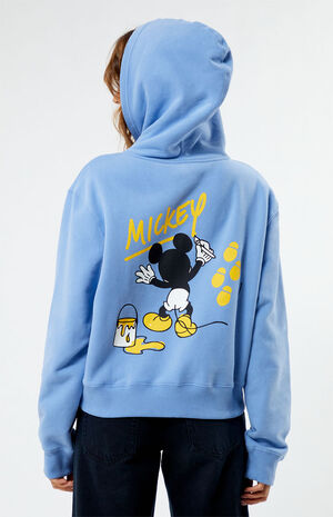 Painted Mickey Pigment Dye Full Zip Hoodie image number 2