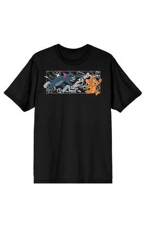 Tom & Jerry Chalk Art T-Shirt image number 1
