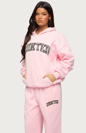 Camo Crush Edikted Oversized Hoodie image number 2