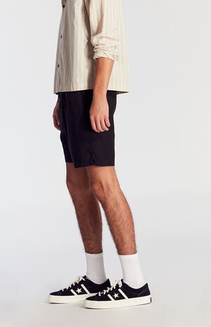 Black Cole Slubby Volley Shorts Black Cole Slubby Volley Shorts image number 3