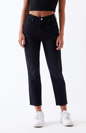 pacsun mom jeans black