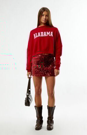 Alabama Crimson Tide Ivy Knit Cropped Sweater image number 4