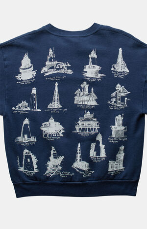 90s Light Houses Crew Neck Sweatshirt image number 3