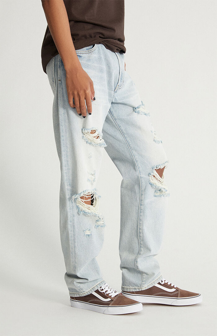 PacSun Light Indigo Baggy Rigid Jeans PacSun