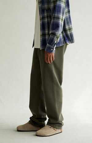 Olive Straight Leg Sweatpants image number 3
