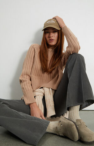 Ellie Cropped Crew Neck Sweater image number 2