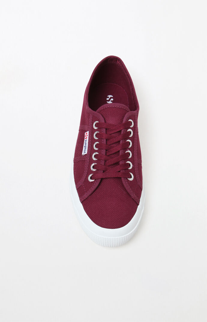 Women's Classic Burgundy Sneakers