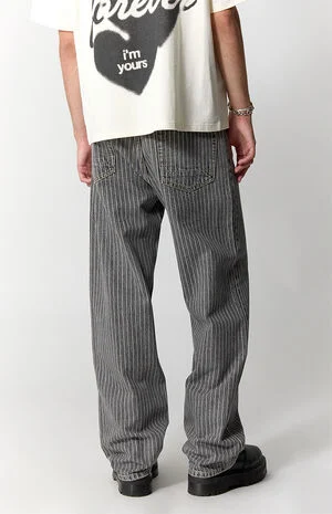 Dylan Baggy Jeans Pinstripe Gray image number 5