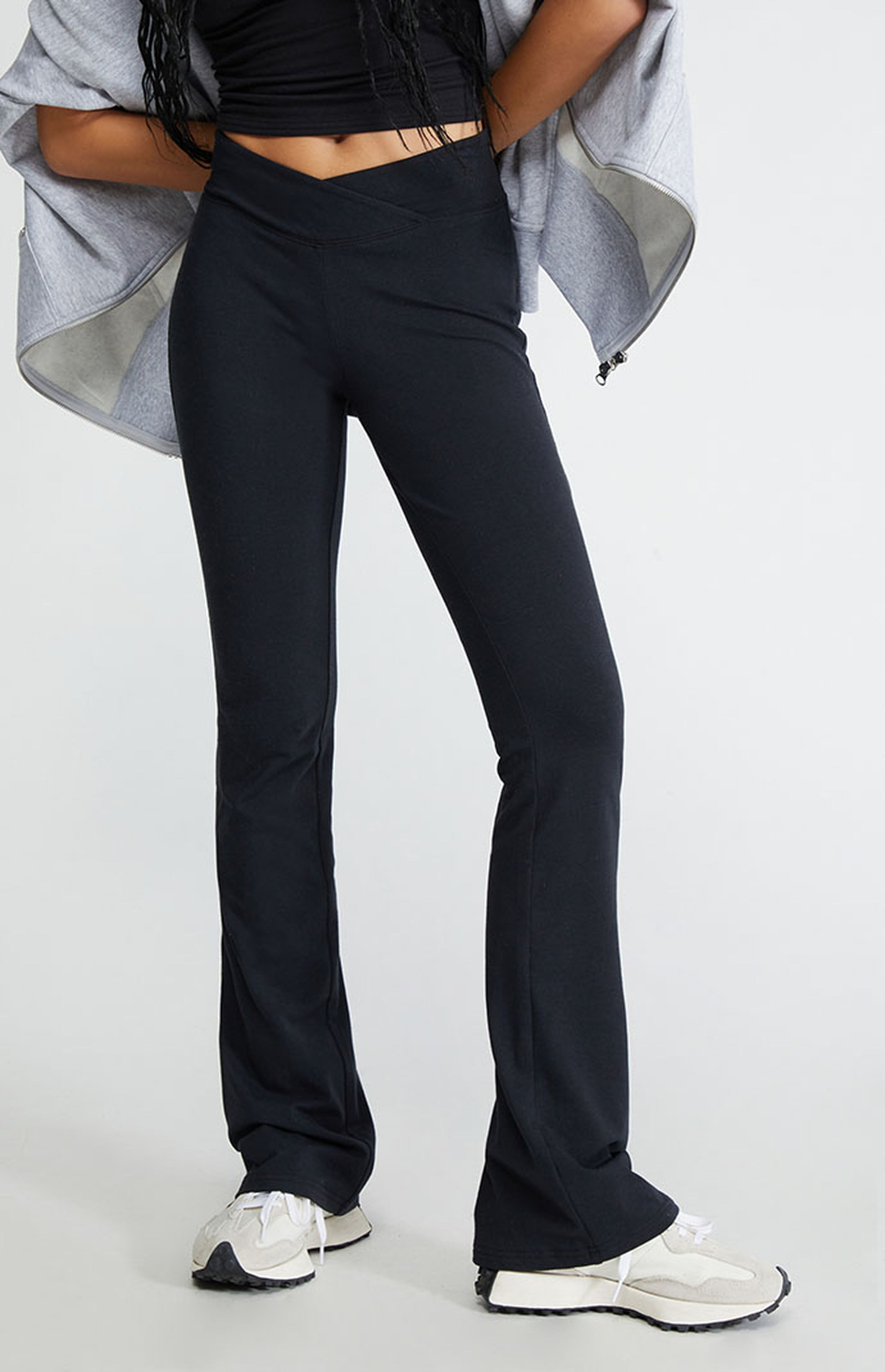 PacSun Surplice V Waist Flare Yoga Pants PacSun