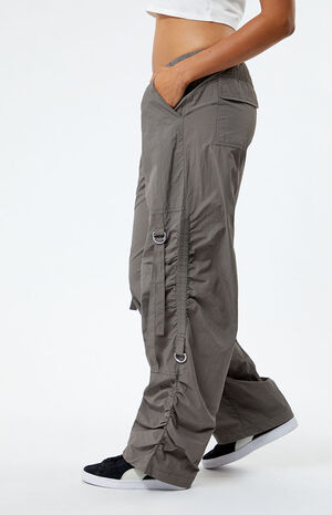 Ruched Low Rise Pull-On Pants image number 3