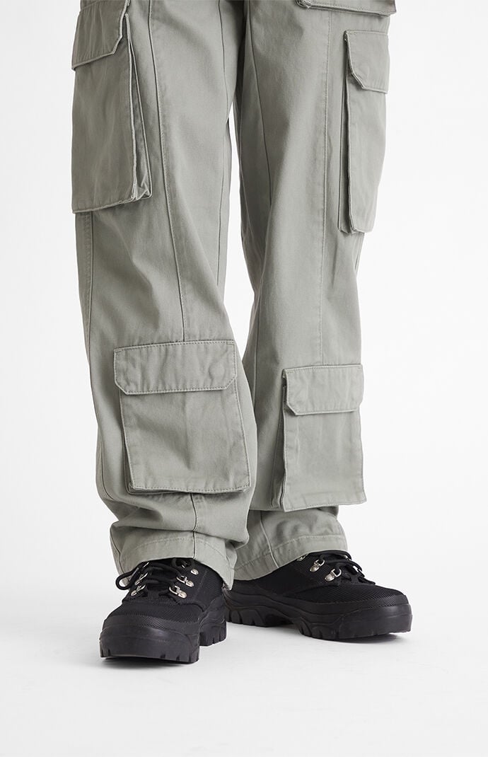 【SATIIIZ】Khans Eyelet Cotton Cargo Pants SATIIIZ】Khans Eyelet Cotton Cargo Pants パンツ・ボトムス