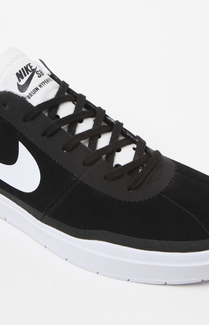 Nike Sb Bruin Hyperfeel Black White Shoes Pacsun