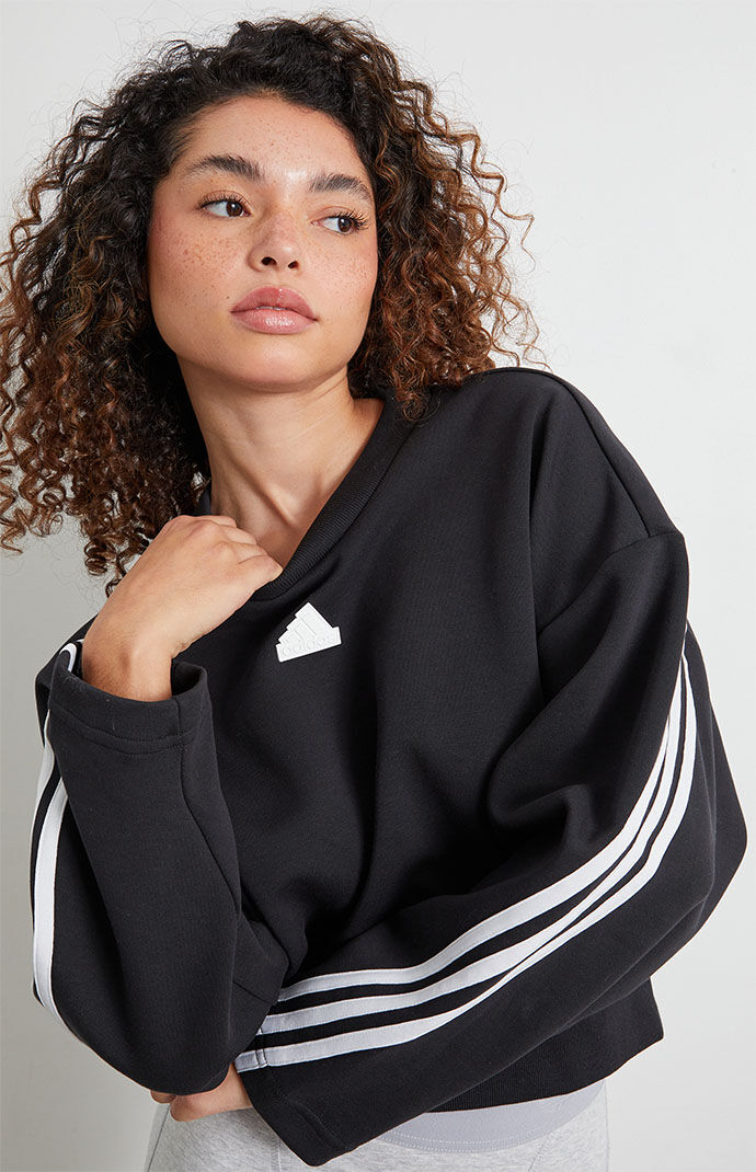 Women's adidas originals online crop crew sweatshirt