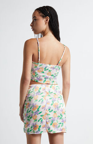 Satin Kaya Mini Skirt image number 4