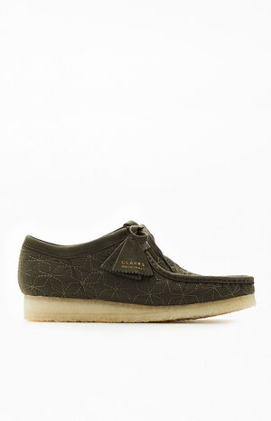 Olive Wallabe Quilted Shoes image number 1