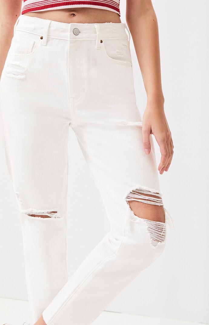 pacsun white ripped jeans