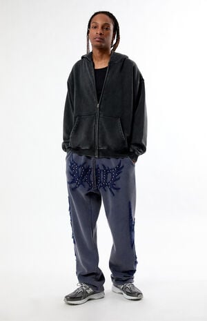 Void Washed Applique Baggy Sweatpants image number 2