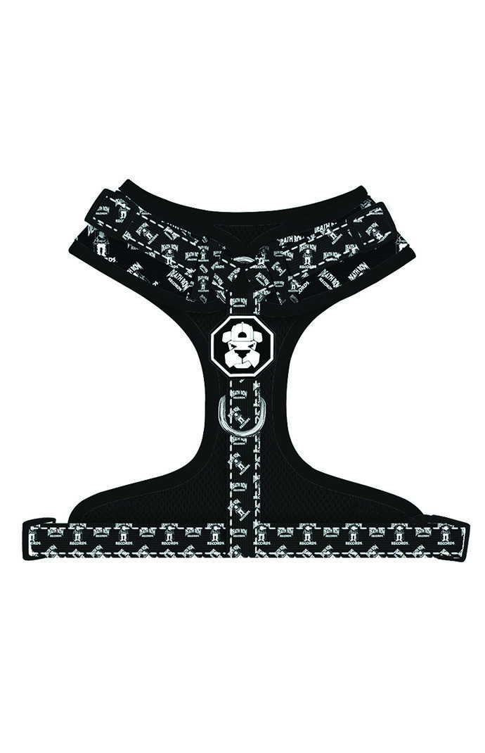 Fresh Pawz X Death Row Adjustable Mesh Harness In Black - Size XL