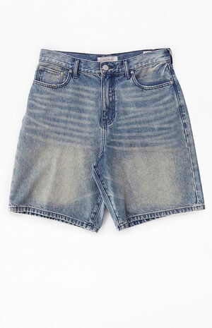 Medium Indigo Tint Baggy Denim Shorts