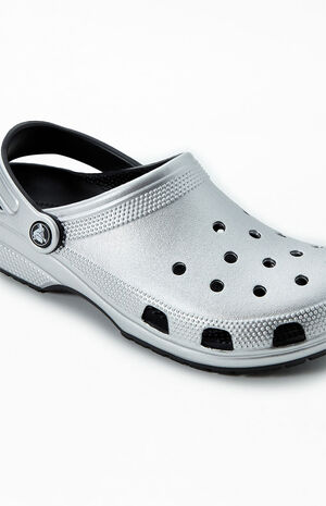 Silver Classic Clogs image number 6