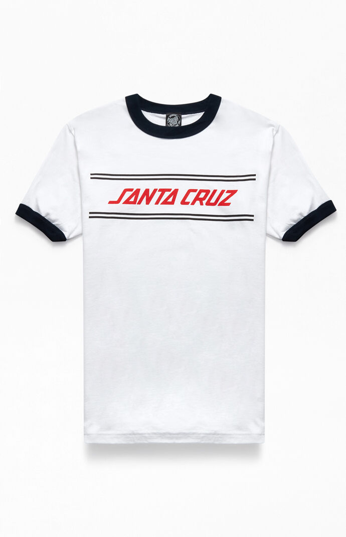 Santa Cruz Stripe Ringer T Shirt Pacsun