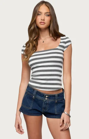 Letsha Striped Top image number 1