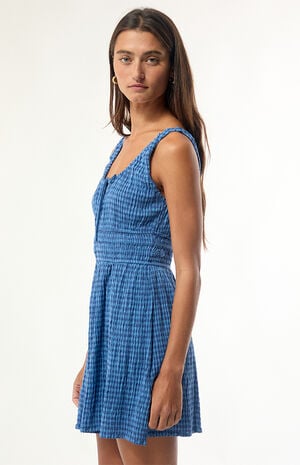 Twilight Dreamer Plaid Mini Dress image number 4