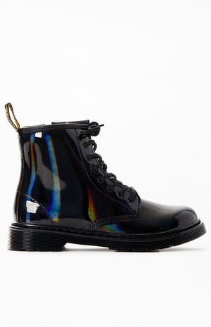 Kids 1460 Rainbow Patent Leather Lace-Up Boots