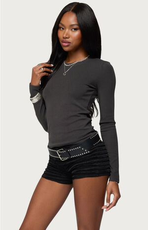 Daphne Ribbed Long Sleeve T-Shirt image number 2