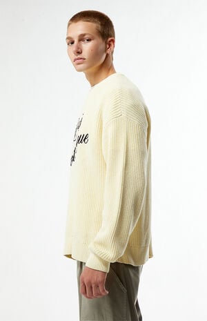 Paris Ribbed Knit Crew Neck Sweater image number 3