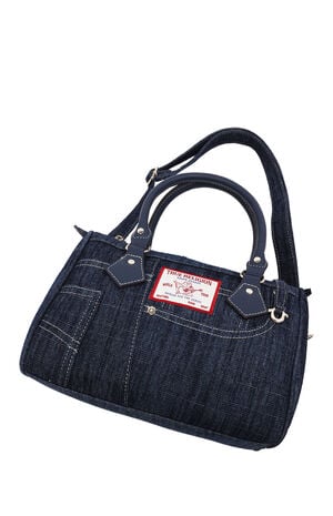 Dark Denim Heritage Satchel Bag image number 9