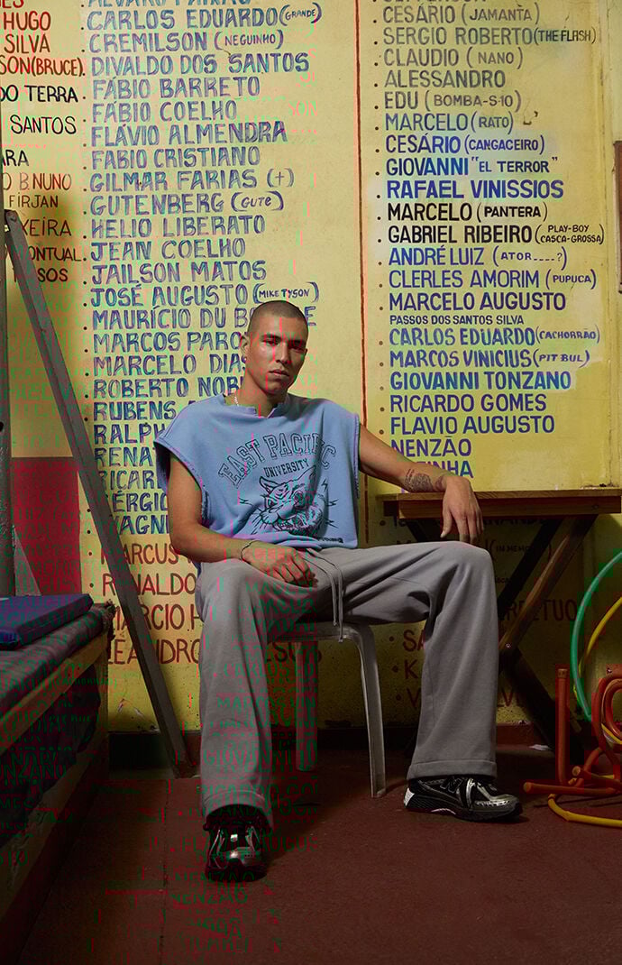 Pacsun East Pacific Fleece Cutoff T-Shirt