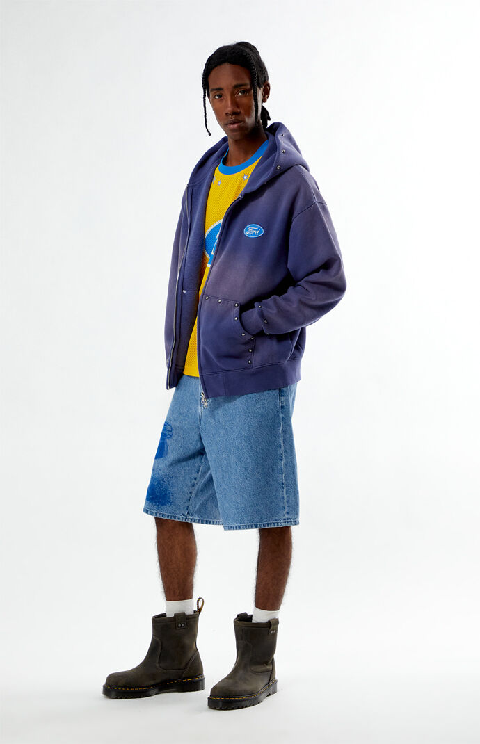 FORD Studded Logo Full Zip Hoodie | PacSun
