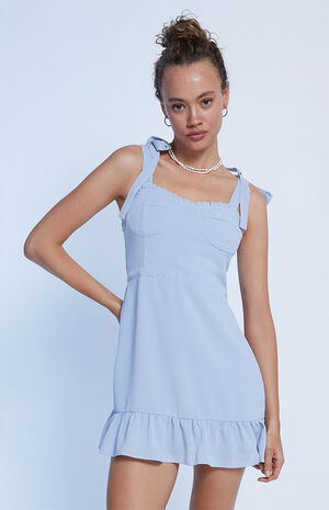 Tie Strap Bustier Mini Dress image number 1