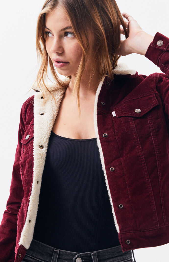 levi's red corduroy jacket