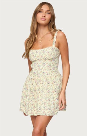 Sadee Ruched Floral Mini Dress image number 2