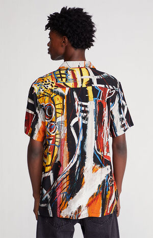 Basquiat Woven Camp Shirt image number 4