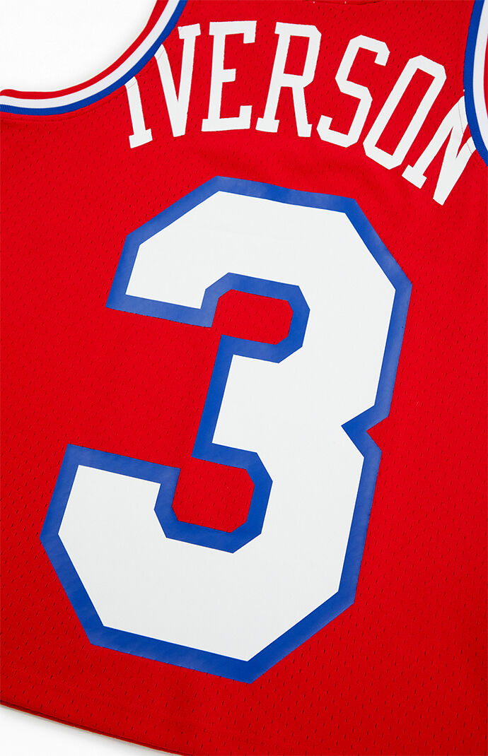 Mitchell & Ness Allen Iverson Sixers Jersey | Pacsun