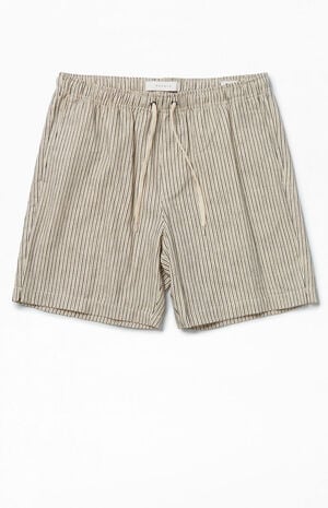 Black Russel Linen Volley Shorts image number 1
