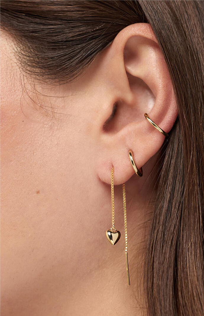 Ana Luisa Gold Lev Threader Earrings