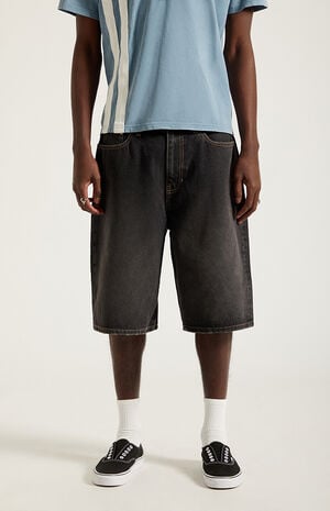Austin Extreme&nbsp;Baggy Denim Shorts&nbsp;Washed Black image number 3