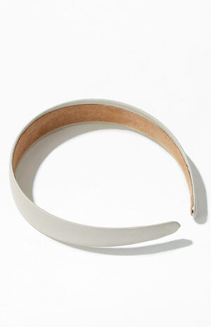 Ivory Satin Headband image number 1