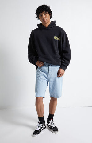 Bayview Light Blue Denim Shorts image number 4